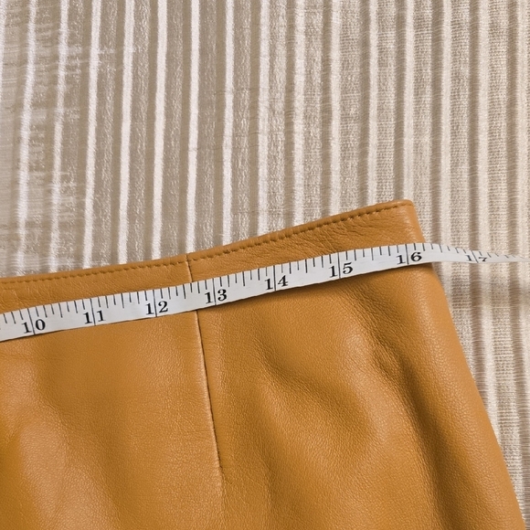 Lord & Taylor Tan Leather Jacket and Skirt - Picture 11 of 14